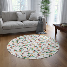 Load image into Gallery viewer, MyStic Rug Spring flowers - Washable round rug
