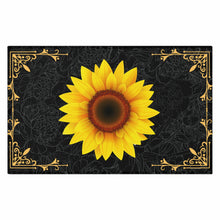 Load image into Gallery viewer, Washable Sunflower Design Rug - Non Slip Accent Rug
