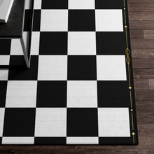 Load image into Gallery viewer, Chess Board Pattern Rug For Hard Wooden - Non Slip Accent Rug
