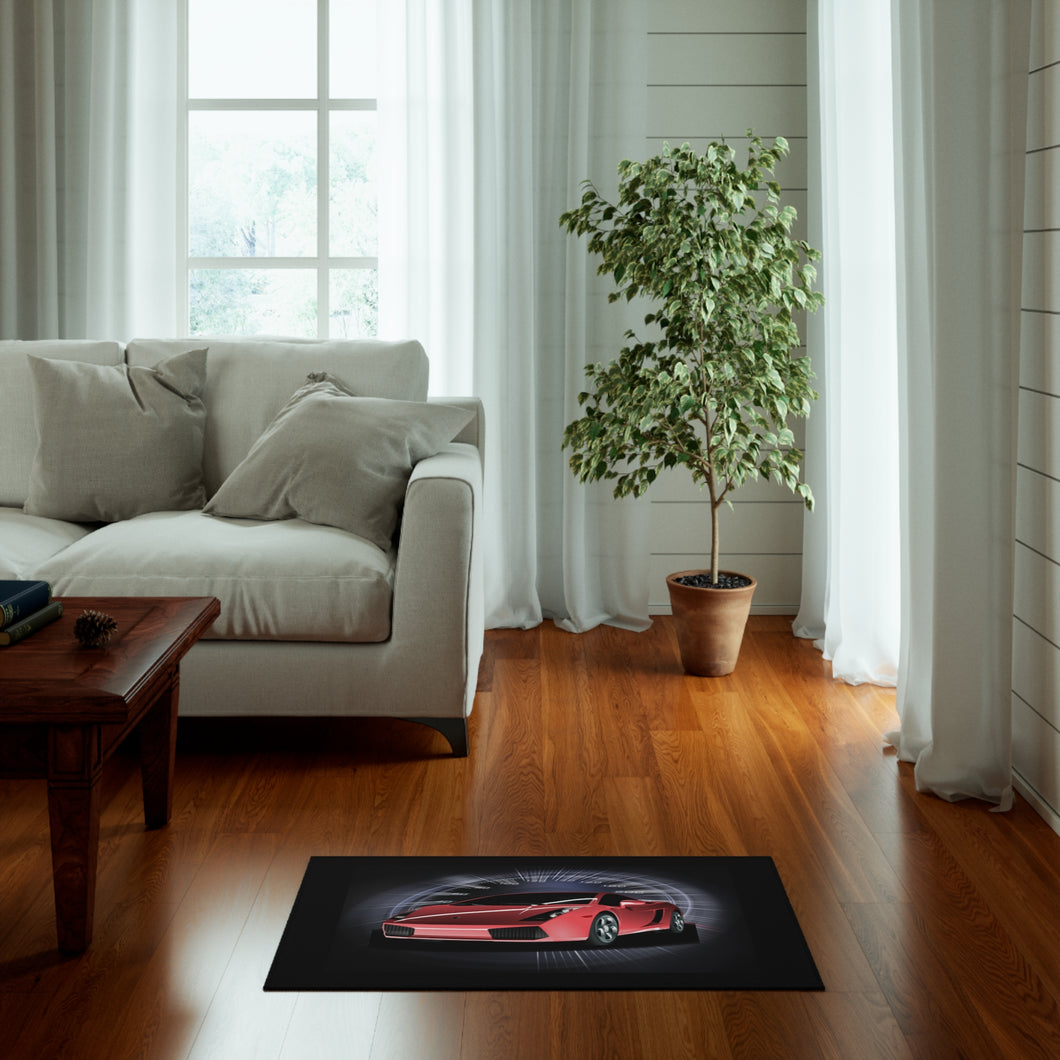 Lamborghini Design floor rug - Non Slip Accent Rug