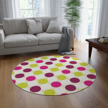 Load image into Gallery viewer, Buy Polka Dot Round Rug at MyStic Rug
