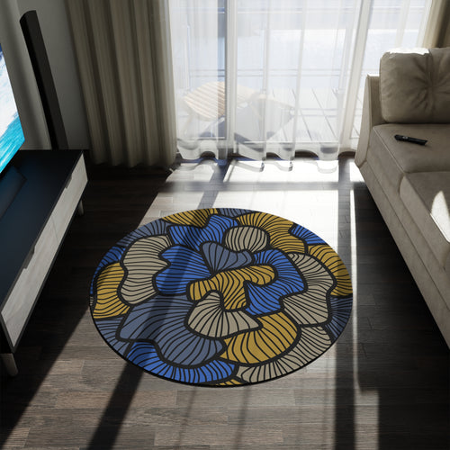 Abstract Rose Rug: Mystic Rug