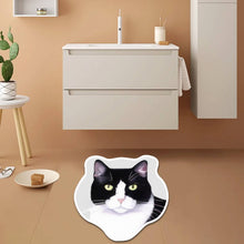 Load image into Gallery viewer, Cat Face Rug - Washable and Customizable
