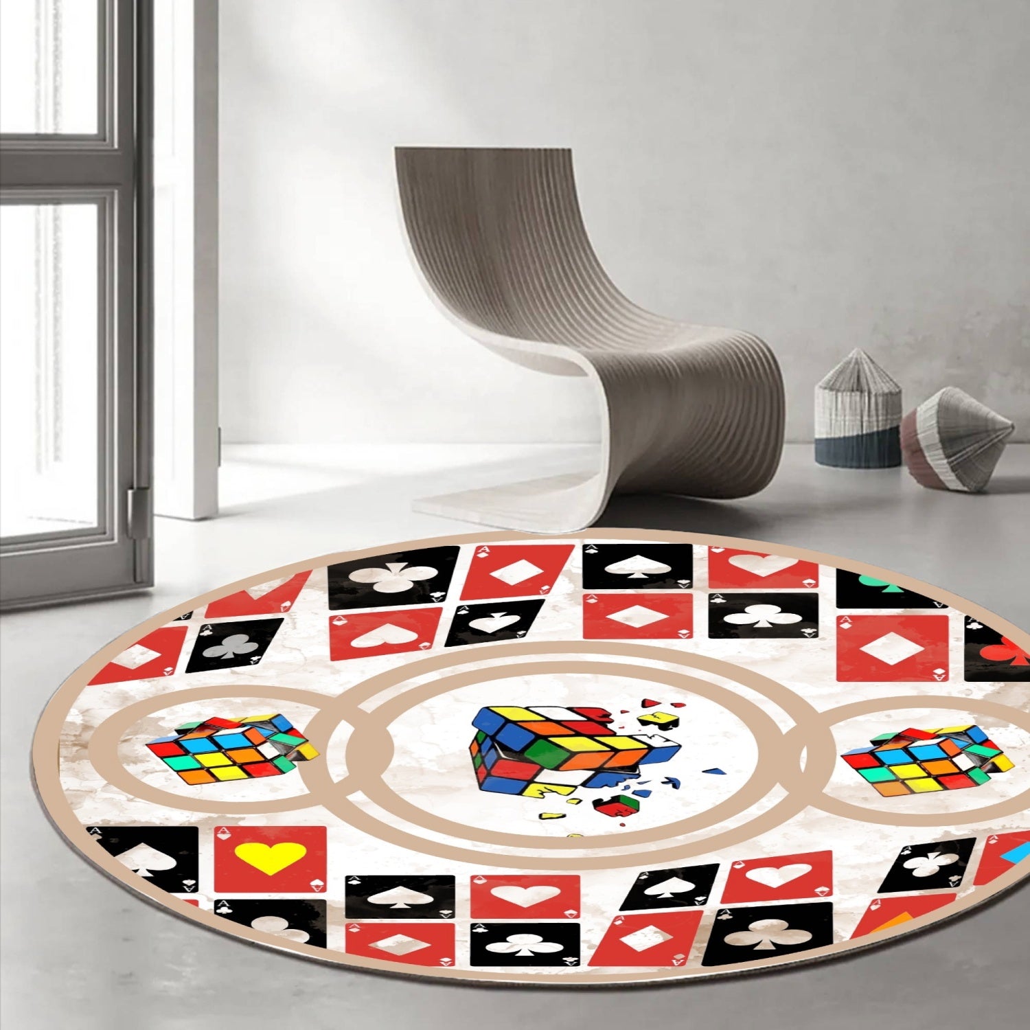 Rubix Round Carpet eco-friendly rug online store USA